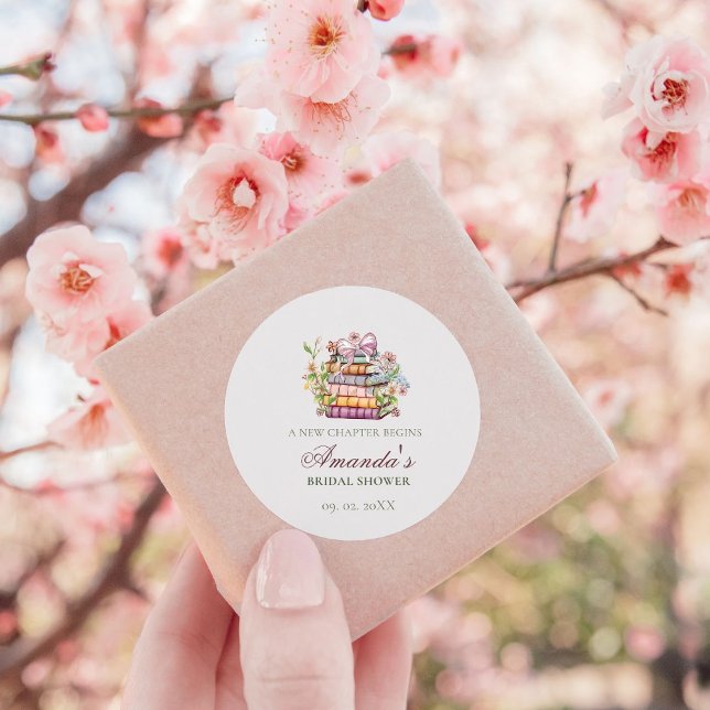 Pegatina Redonda Libro de Historias de un Nuevo Capítulo para Despe (Subido por el creador)