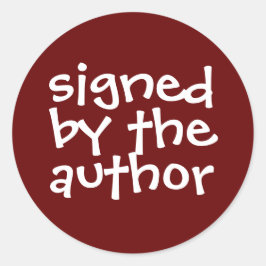 Pegatina Redonda Libro Firmado Por El Autor Promo