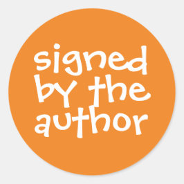 Pegatina Redonda Libro Firmado Por El Autor Promo