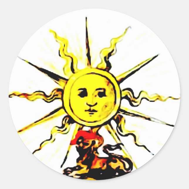 PEGATINA REDONDA LIBRO PERDIDO DE NOSTRADAMUS (Anverso)