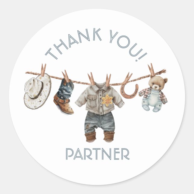 Pegatina Redonda Libros para ropa de niño pequeño (Anverso)