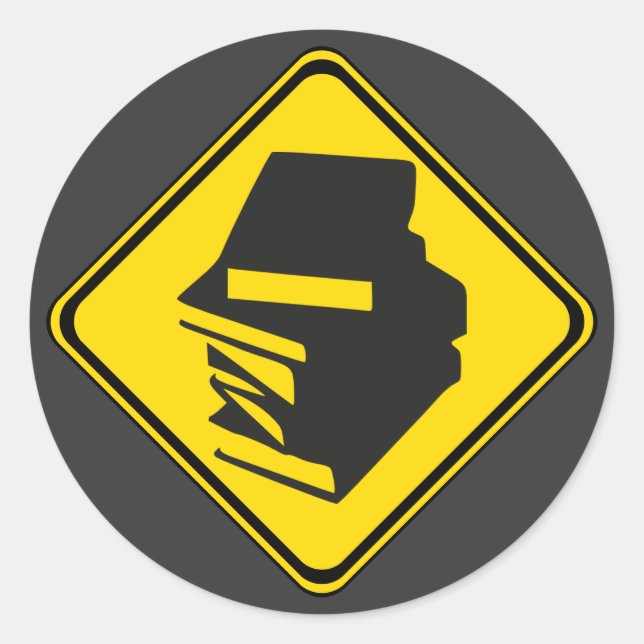 Pegatina Redonda ¡Libros Por Delante! (Anverso)