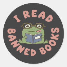 Libros Prohibidos Rana Divertida Leyendo