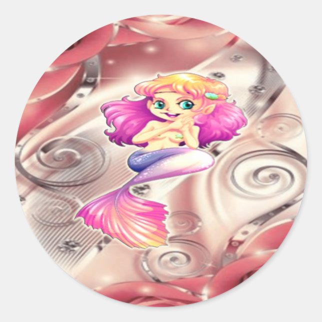 Pegatina Redonda Libros y etiquetas (Anverso)