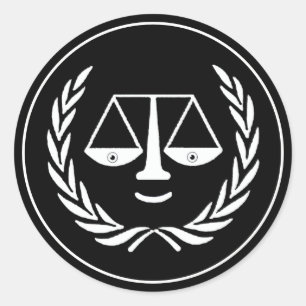 Pegatina Redonda Licenciado en Derecho por la Facultad de Derecho