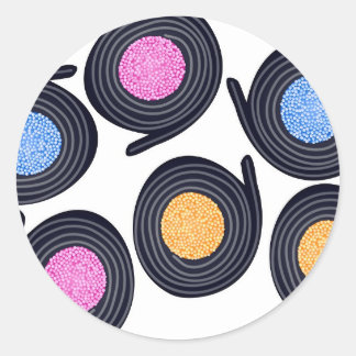 Pegatina Redonda Licorice Catherine Wheels