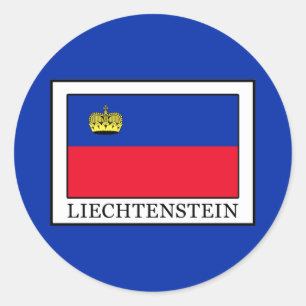 Pegatina Redonda Liechtenstein