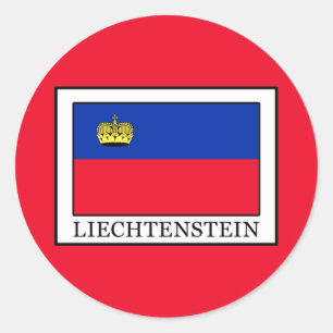 Pegatina Redonda Liechtenstein