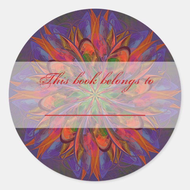Pegatina Redonda Life Mandala (Anverso)