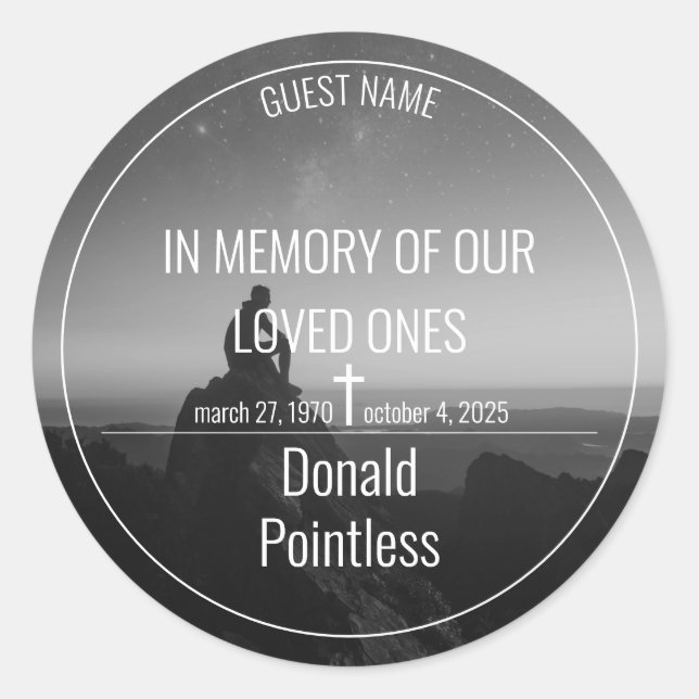 Pegatina Redonda Lifeworks (Anverso)