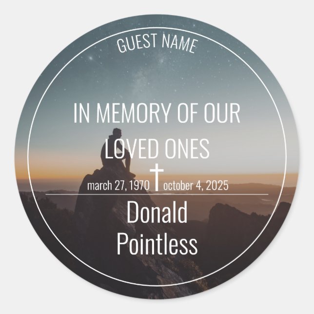 Pegatina Redonda Lifeworks (Anverso)