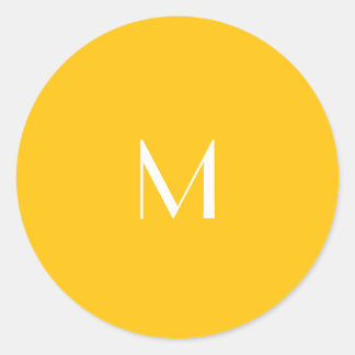 Pegatina Redonda light honey amber - add monogram 
