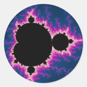 Pegatina Redonda Lightningbrot - Fractal