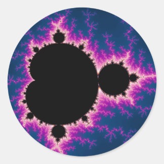 Pegatina Redonda Lightningbrot - Fractal