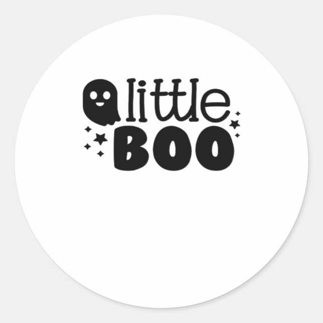 Pegatina Redonda Lil Boo Halloween 2025 (Anverso)
