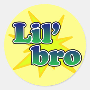 Pegatina Redonda Lil Bro
