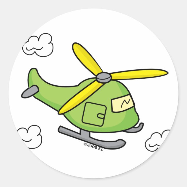 Pegatina Redonda Lil Chopper (Anverso)