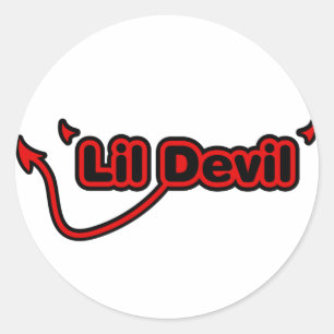 Pegatina Redonda Lil Devil