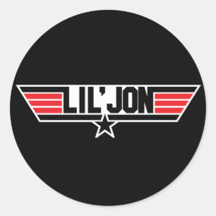 Pegatina Redonda Lil Jon "Top Gun"