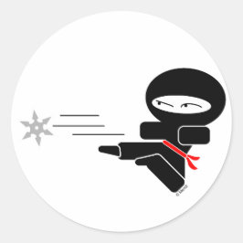 Pegatina Redonda Lil' Ninja