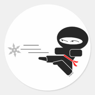 Pegatina Redonda Lil' Ninja