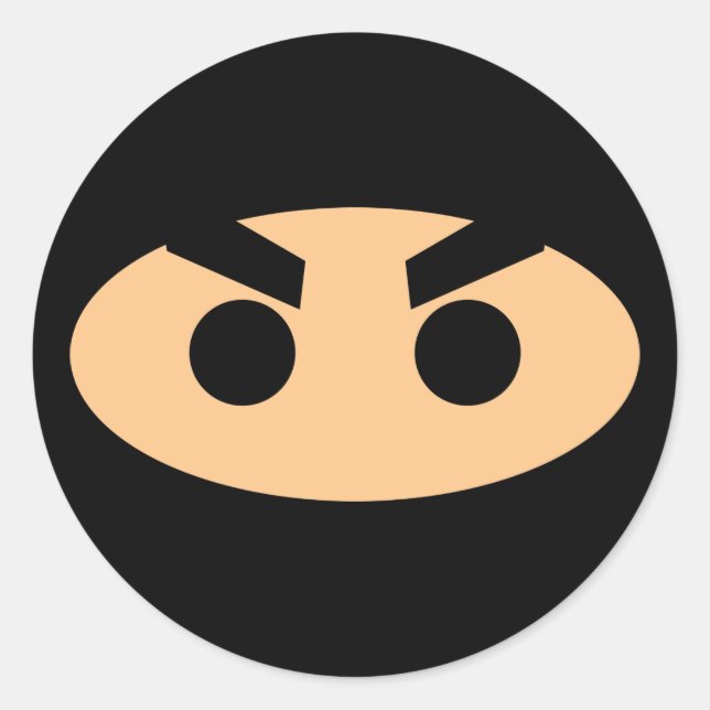 Pegatina Redonda Lil Ninja (Anverso)