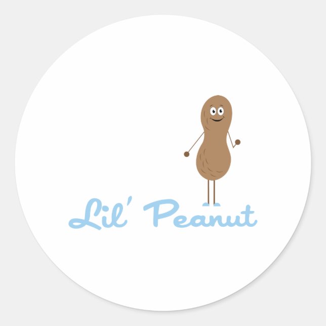 Pegatina Redonda Lil Peanut (Anverso)