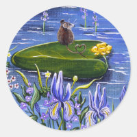 Lilypad del ratón pegatina"