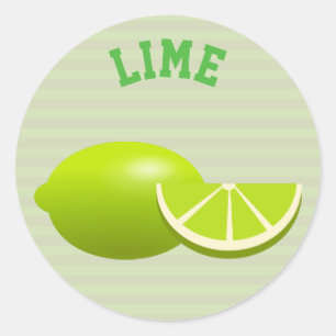 Pegatina Redonda Lime