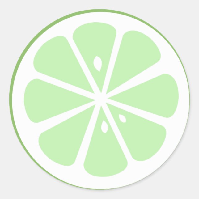 Pegatina Redonda Lime (Anverso)