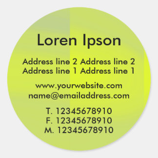 Pegatina Redonda Lime Aid Business / Perfil