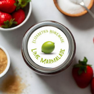 Pegatina Redonda Lime Marmalade