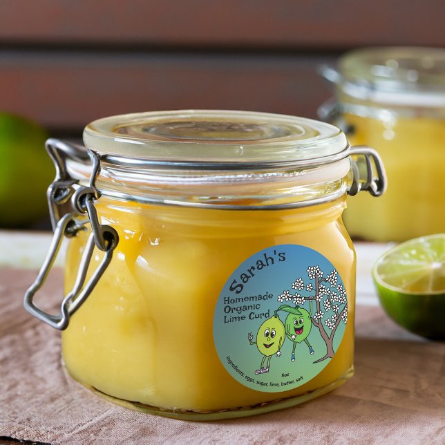 Pegatina Redonda Lime Pals Funny Personalizado Preserve Curva y más (Subido por el creador)