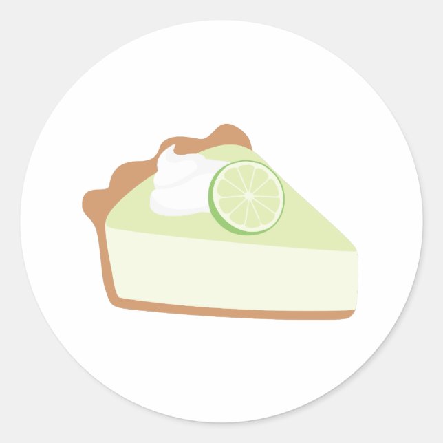 Pegatina Redonda Lime Pie (Anverso)
