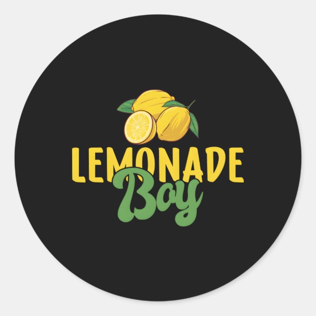 Pegatina Redonda Limonada (Anverso)
