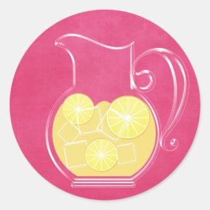 Pegatina Redonda Limonada