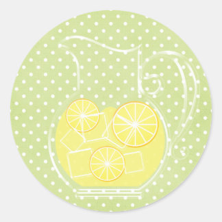Pegatina Redonda Limonada