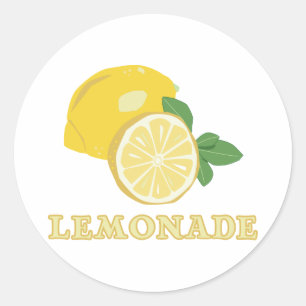 Pegatina Redonda Limonada