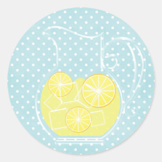 Pegatina Redonda Limonada