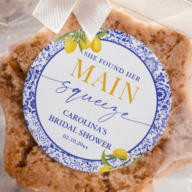 Pegatina Redonda Limonada para la fiesta de regalos de novia Italia (Subido por el creador)