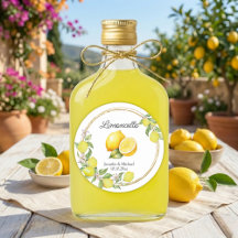 limoncello acuarela limón boda verano