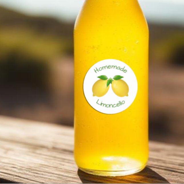 Pegatina Redonda Limoncello casero (Subido por el creador)