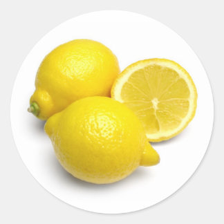Pegatina Redonda limones