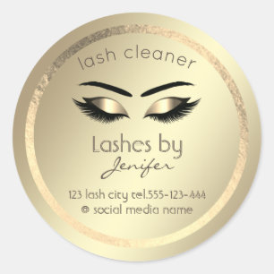 Pegatina Redonda Limpiador de latigazos para la extensión de los oj