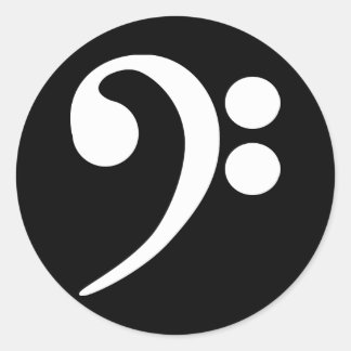 Pegatina Redonda Limpieza de trasero blanco