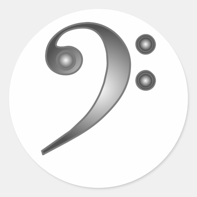 Pegatina Redonda Limpieza metálica para el trasero (Anverso)