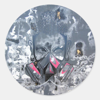 Pegatina Redonda Limpieza urbana