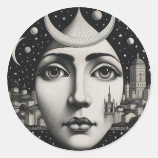 Pegatina Redonda Lina Cavalieri Mi estilo