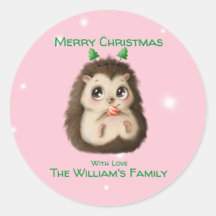 lindos Navidades impresos de Hedgehog