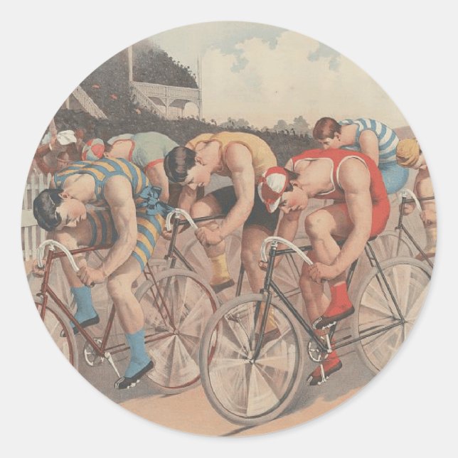 Pegatina Redonda Línea de acabado superior (Anverso)